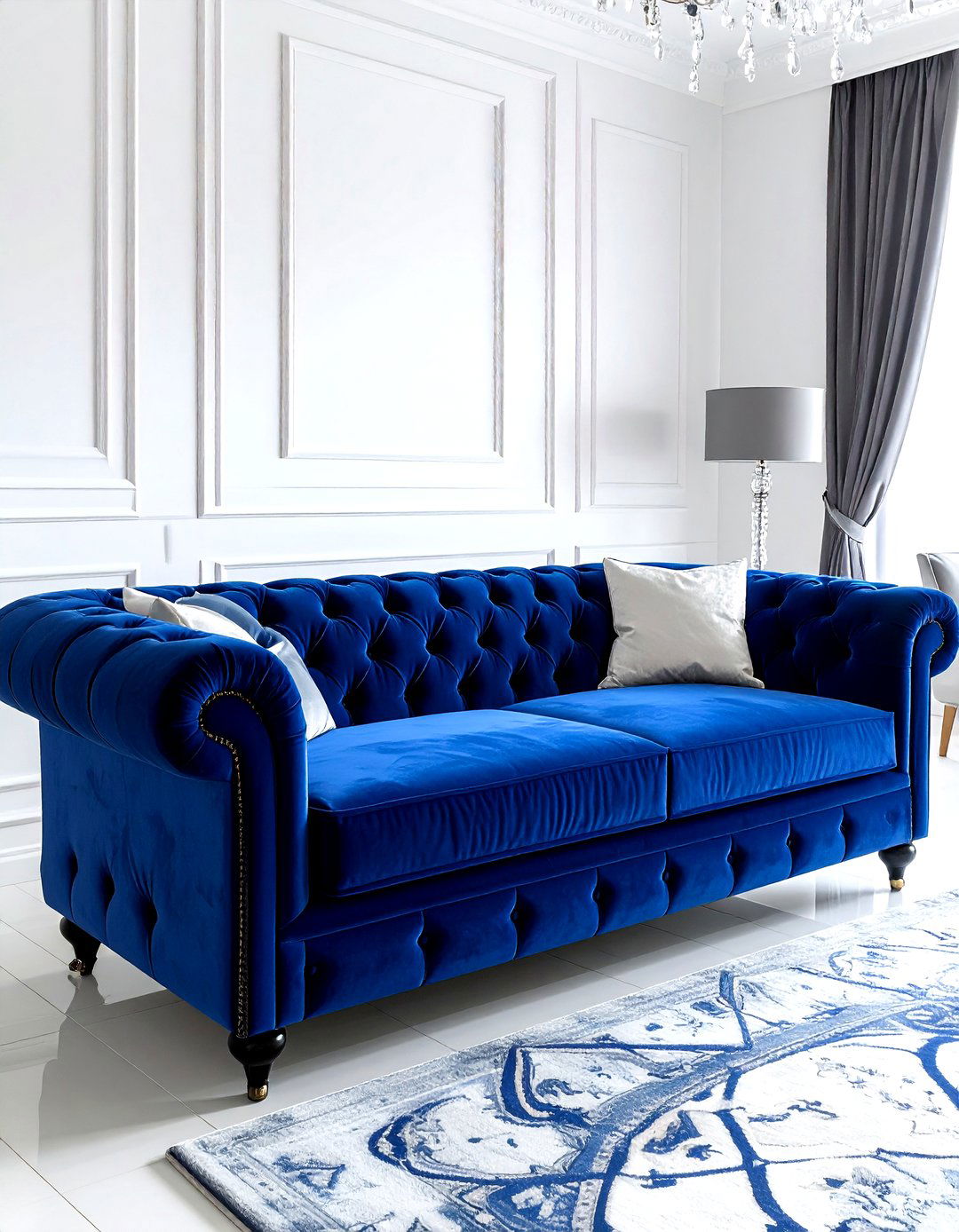 Tufted Velvet Sleeper - 30 living room sleeper sofa ideas
