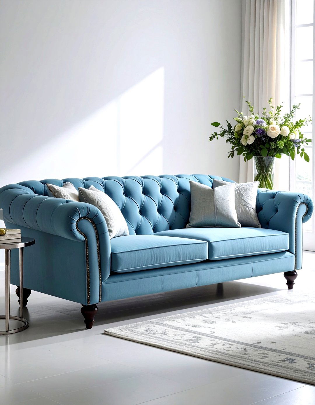 Tufted back futon - 30 living room futon ideas