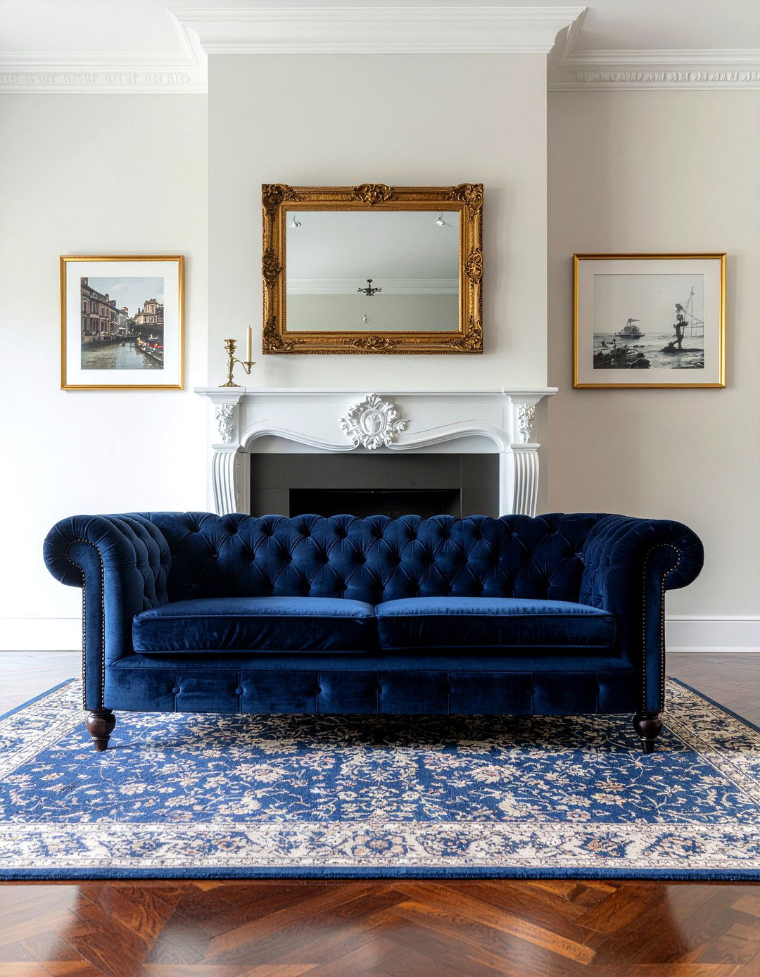 Tufted back settee - 30 living room settee ideas