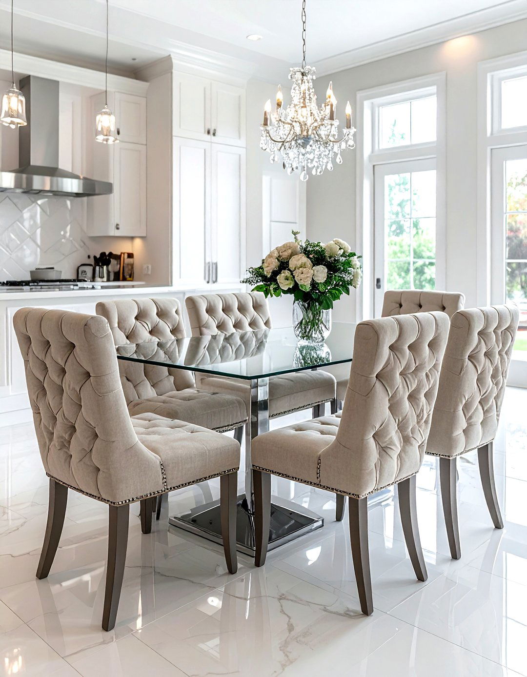 Tufted dining chair - 30 kitchen chair ideas