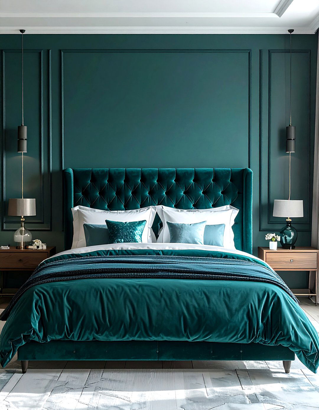 Tufted headboard - 30 retro home decor ideas