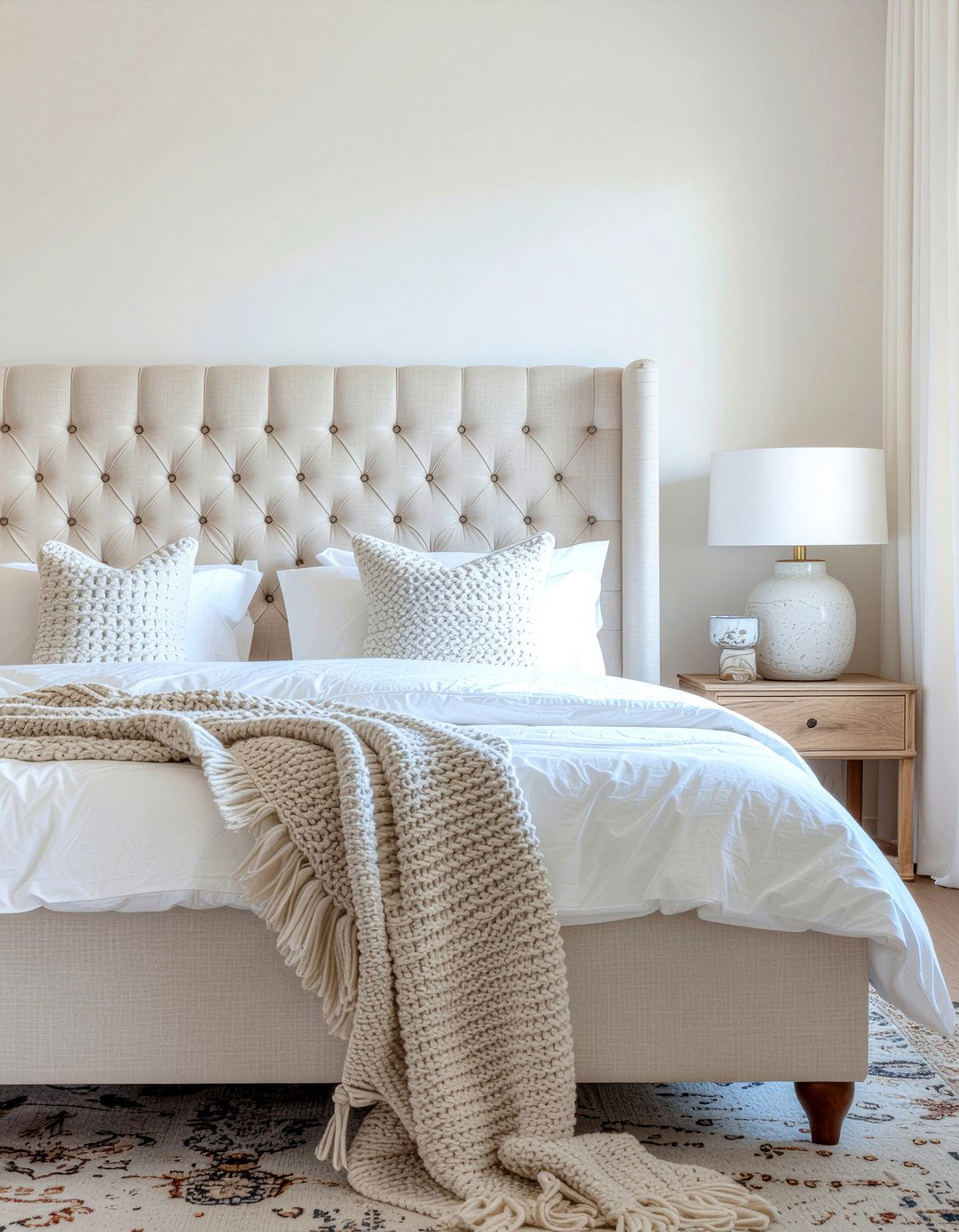 Tufted headboard design - 30 Georgian bedroom ideas