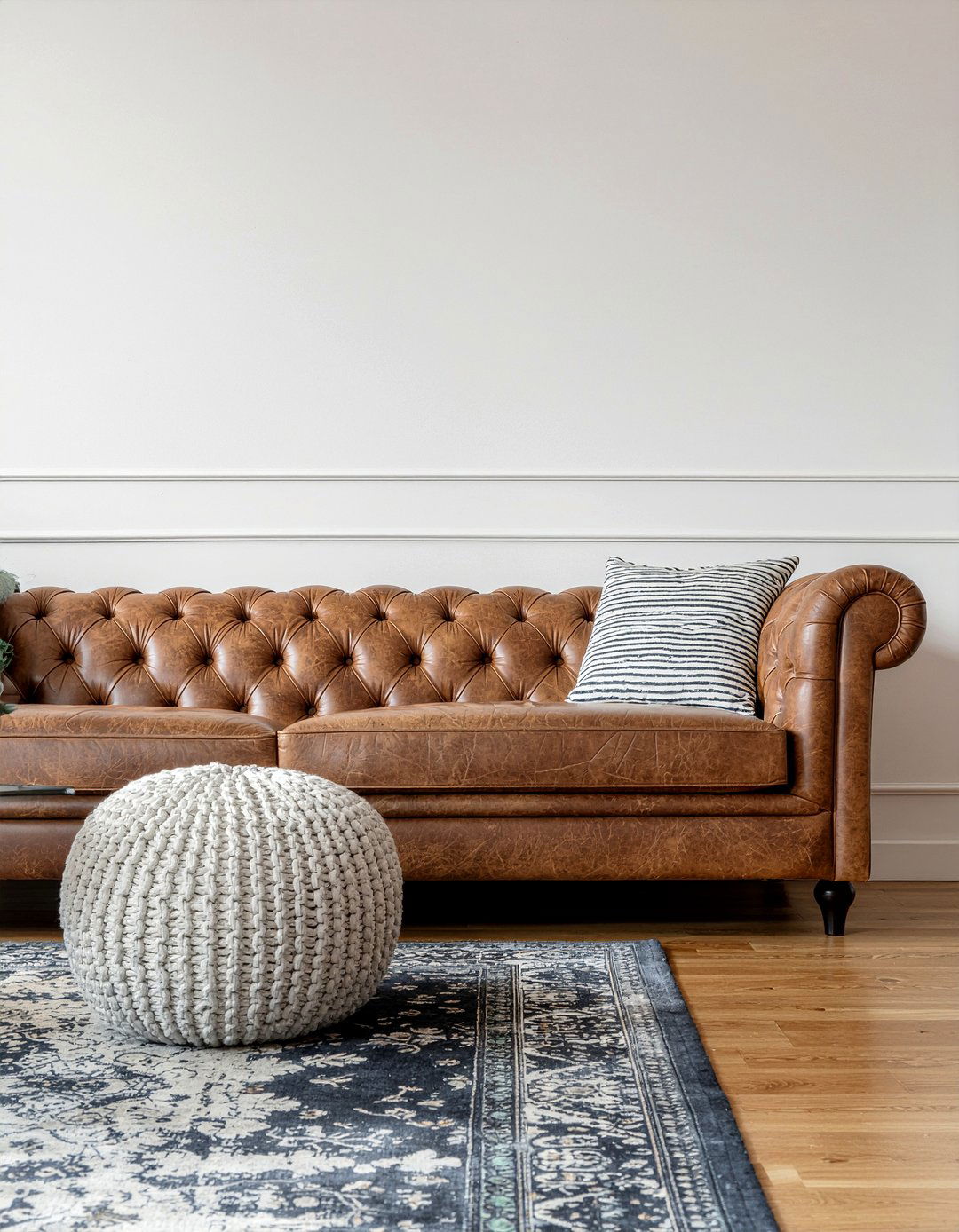 Tufted leather sofa living room - 30 leather sofa living room ideas