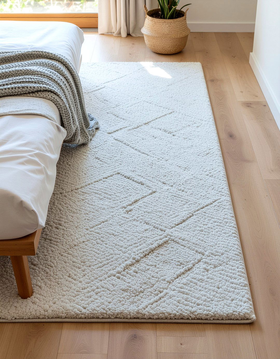 Tufted rug - 30 Korean bedroom ideas