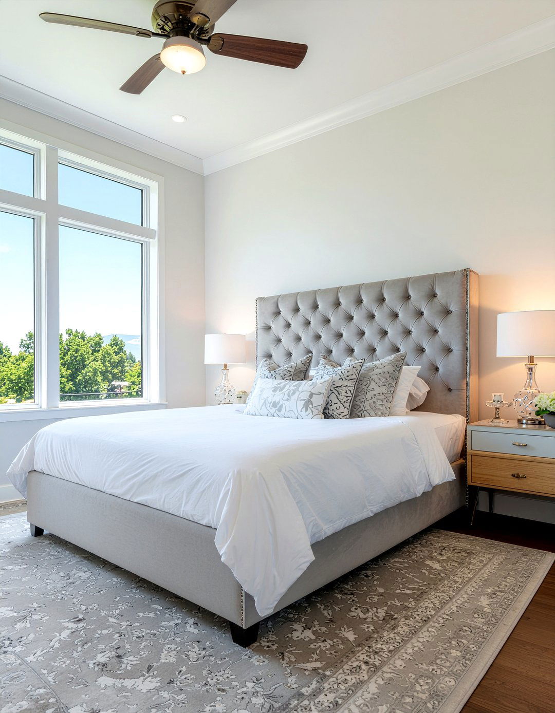 Tufted wingback headboard - 30 bedroom wingback headboards