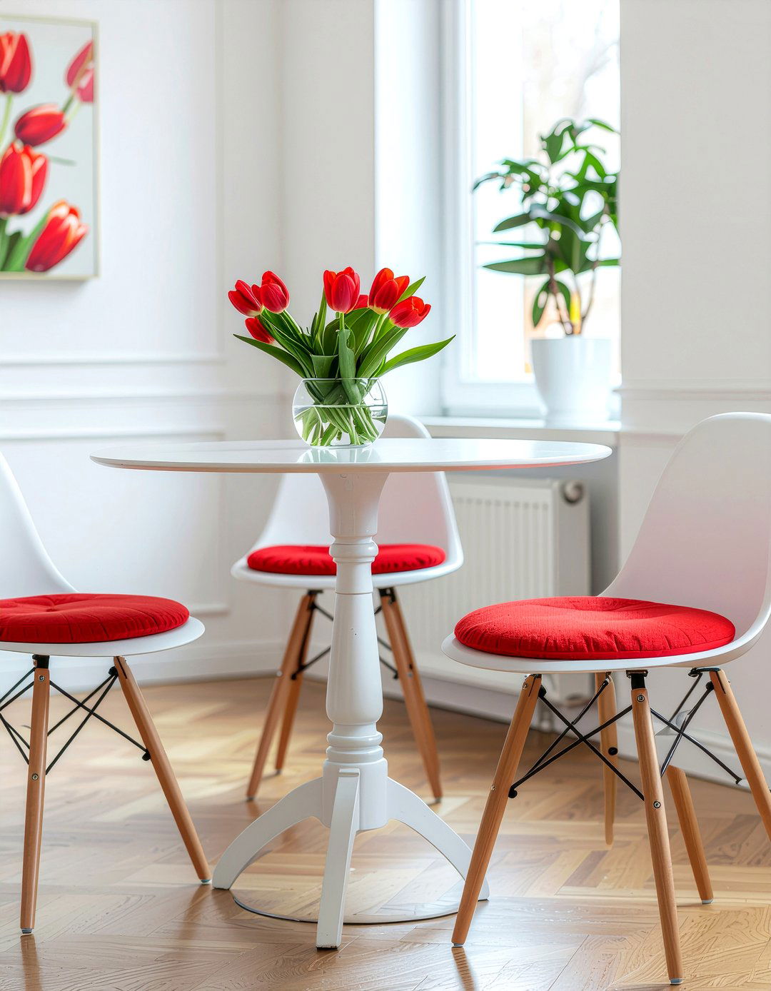 Tulip Table And Chairs - 30 retro dining room ideas