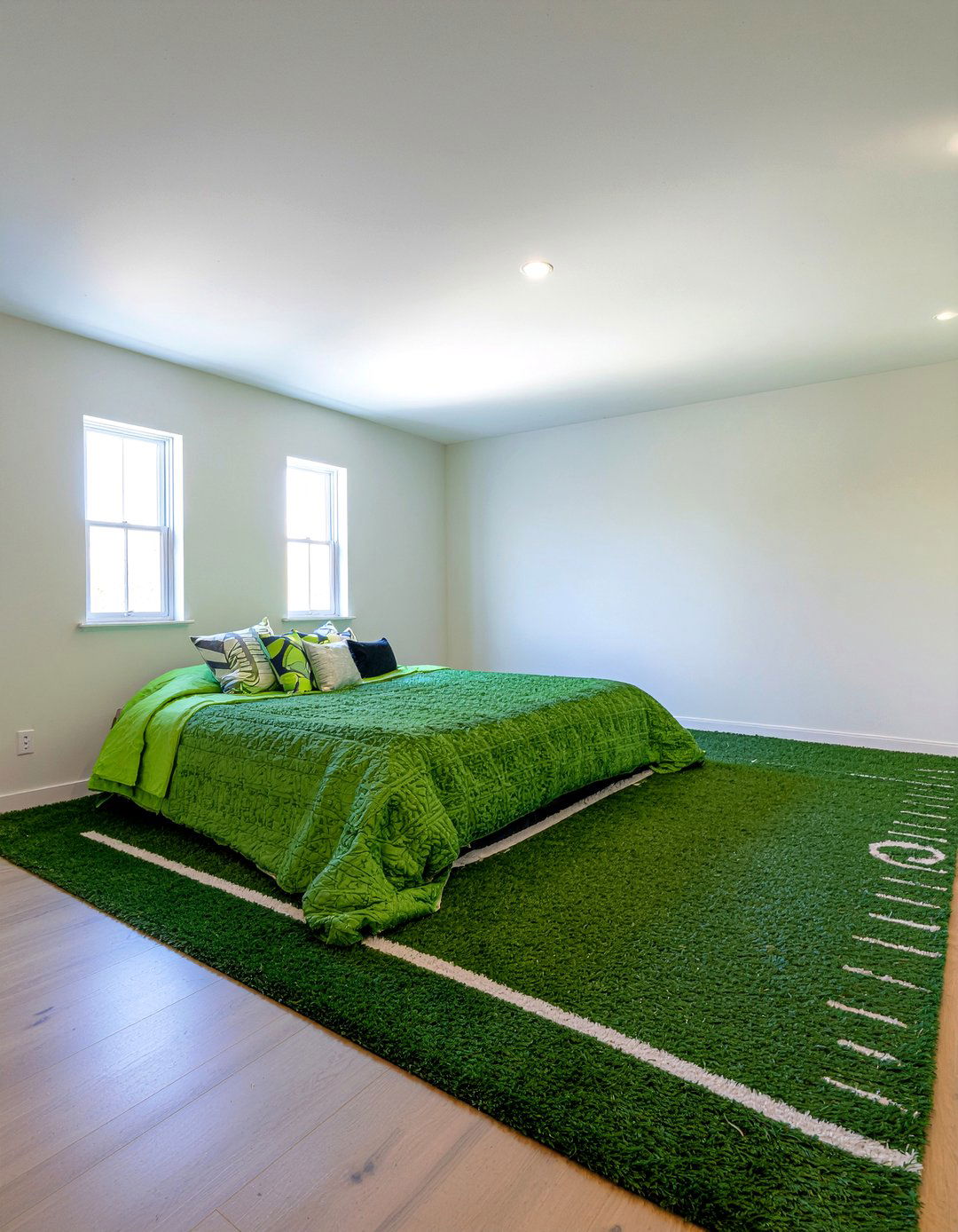 Turf Floor Bedroom - 30 sports themed bedroom ideas