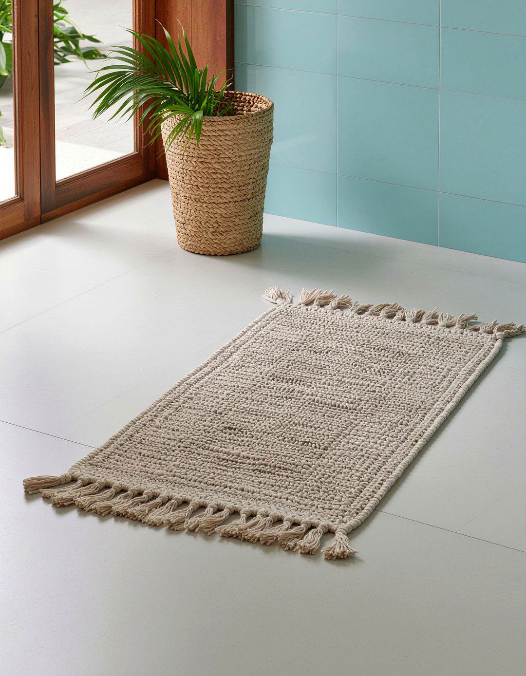Turkish Cotton Bath Mat - 30 bathroom textile accent ideas