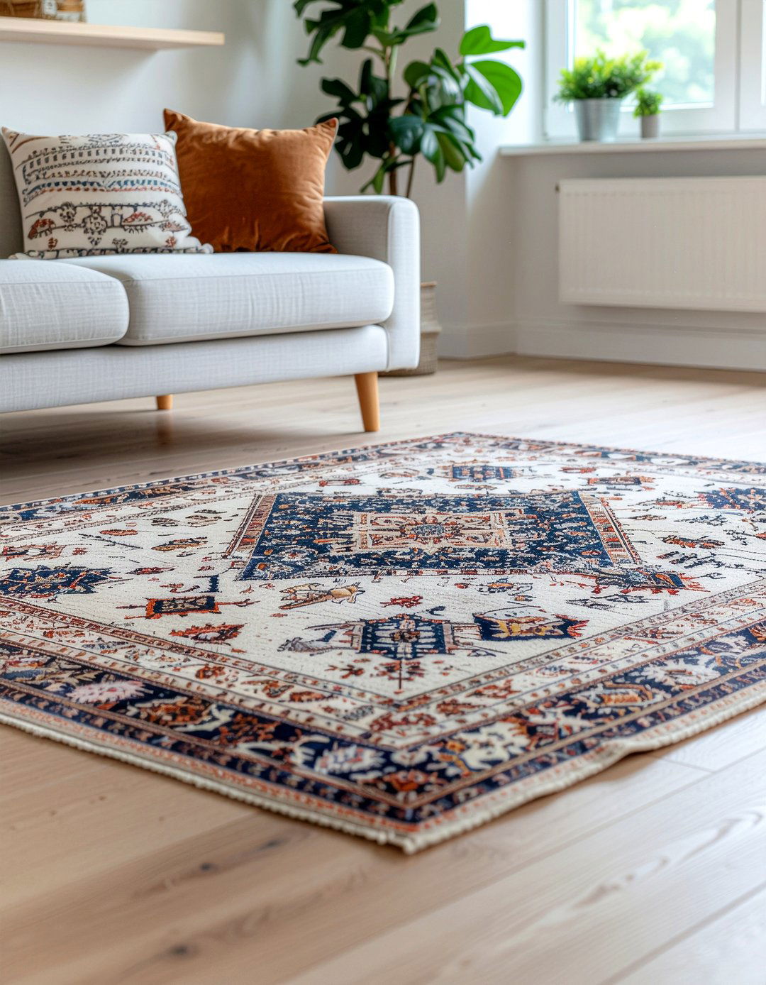 Turkish Kilim Rug - 30 Turkish living room ideas