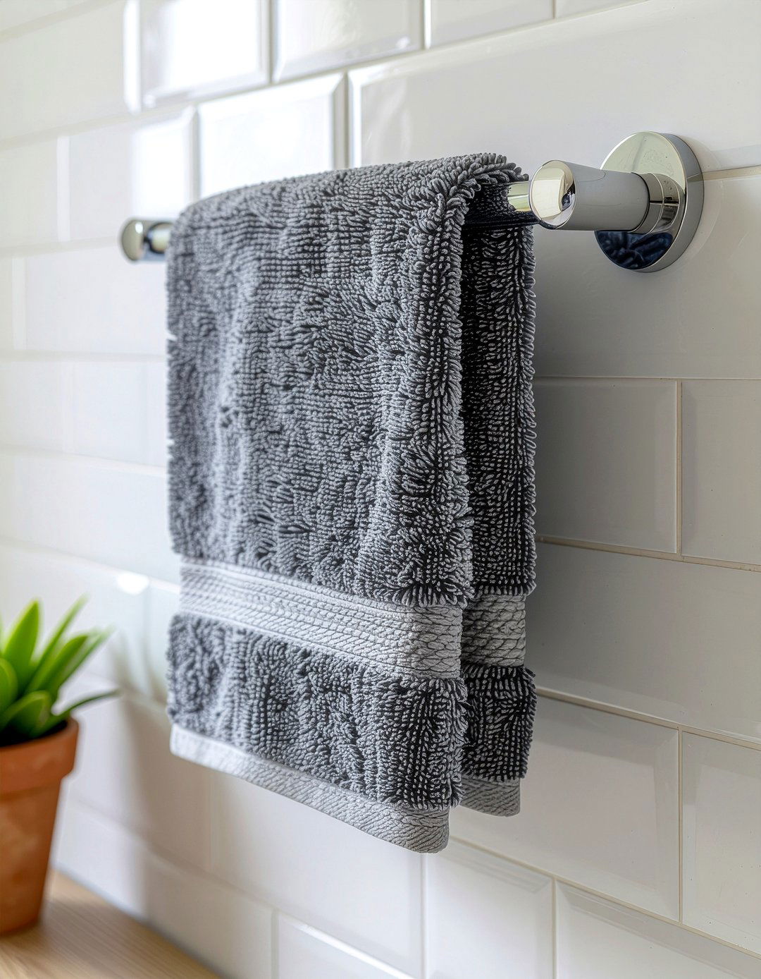 Turkish cotton towel - 30 bathroom glow-up ideas