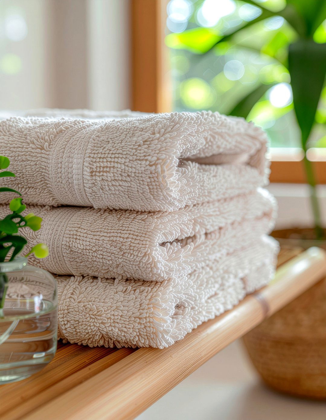 Turkish cotton towels - 30 bathroom easy update ideas