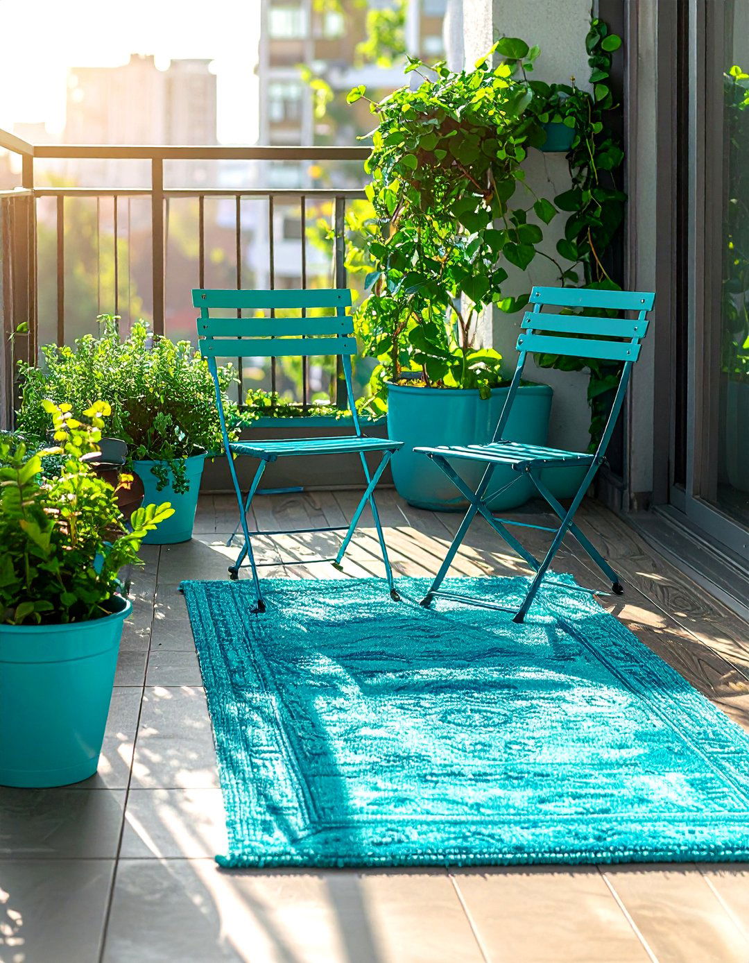 Turquoise Balcony Decor - 30 turquoise decor ideas