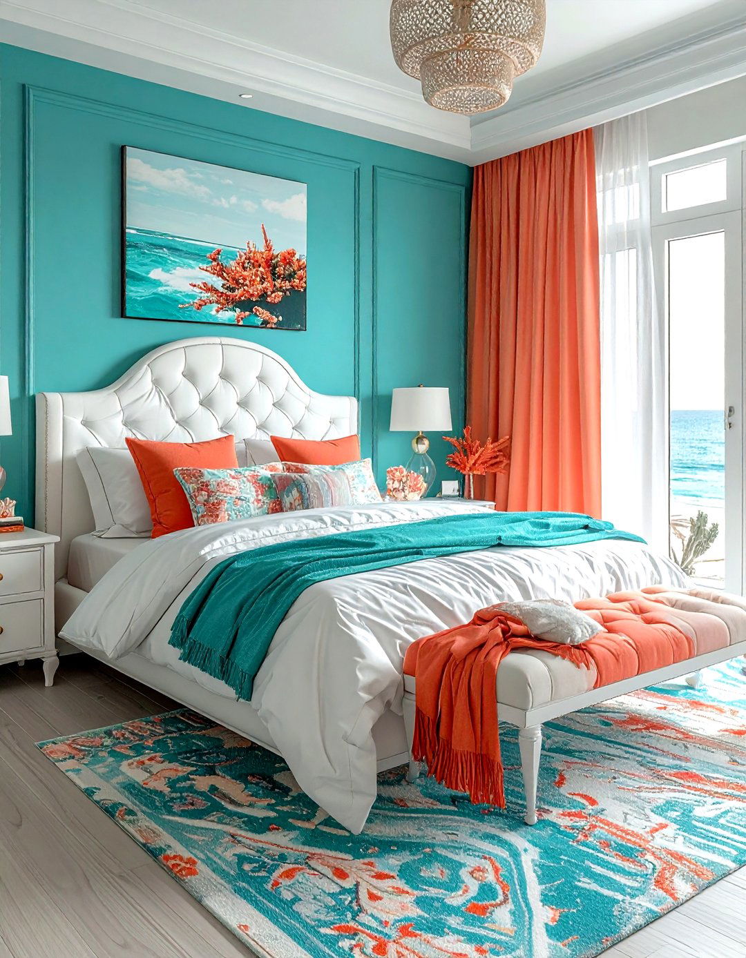 Turquoise Bedroom - 30 blue bedroom decor ideas