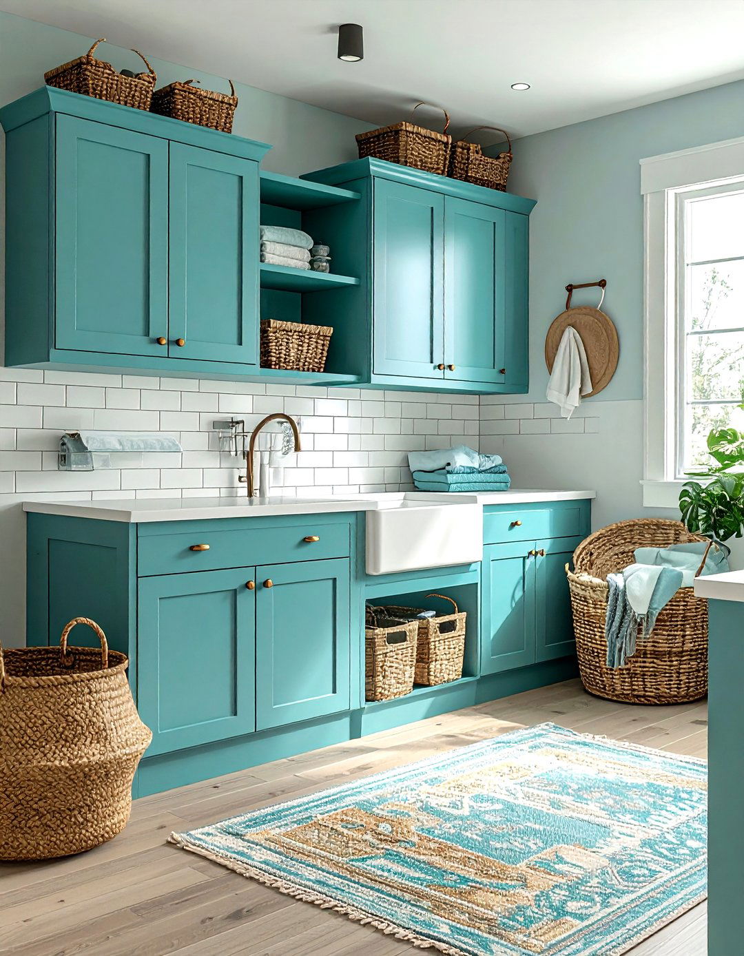 Turquoise Laundry Room - 30 turquoise decor ideas