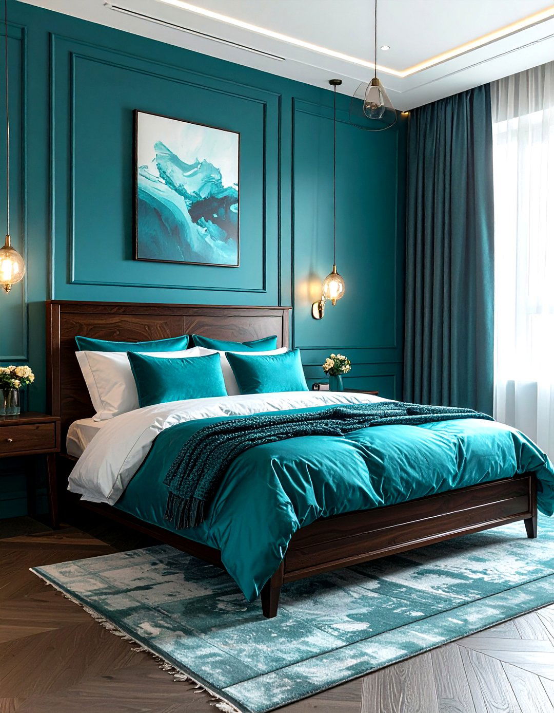Turquoise Master Bedroom - 30 turquoise decor ideas