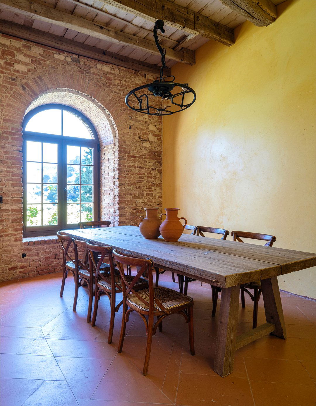 Tuscan Farmhouse Dining Room - 30 European inspired dining room ideas