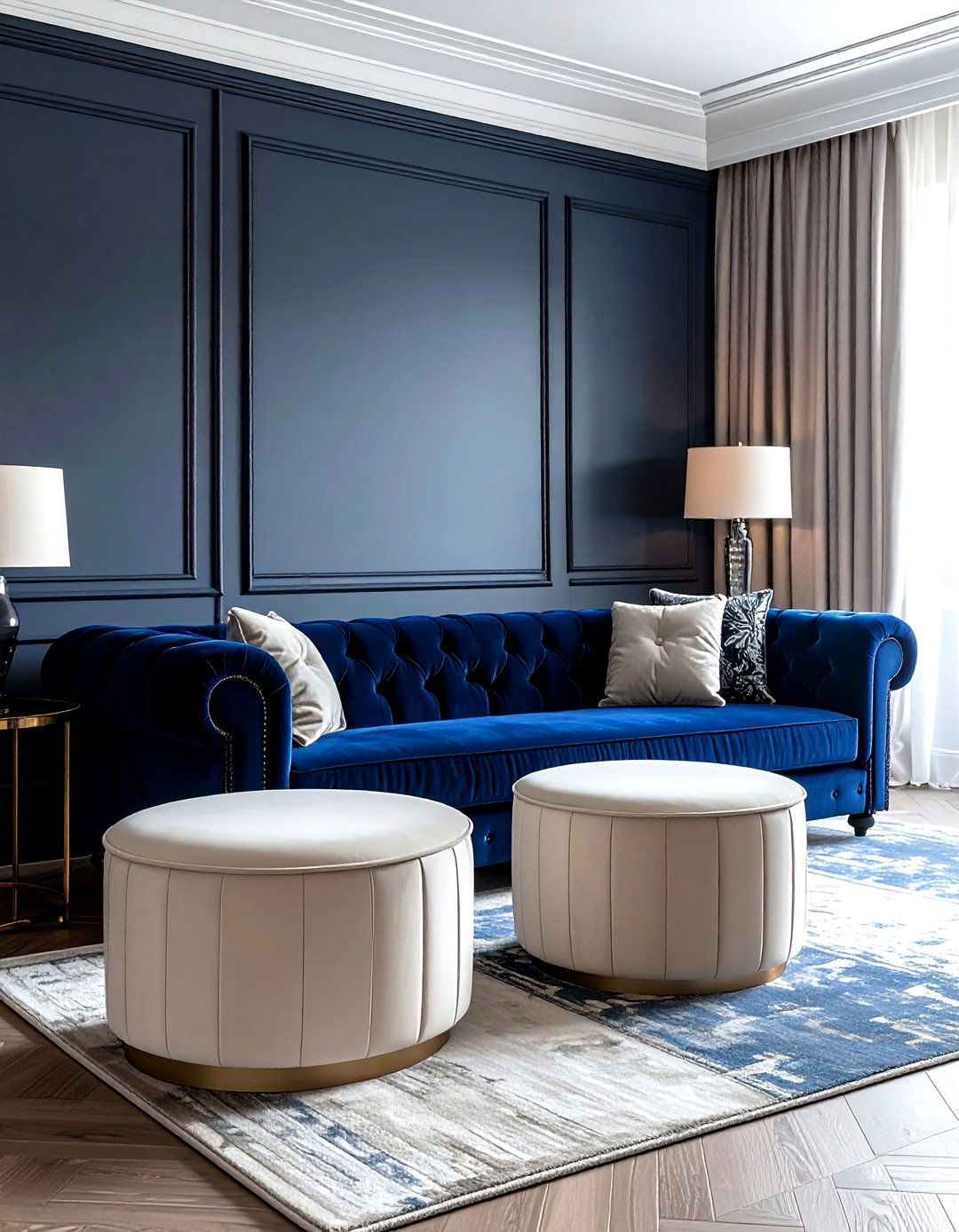 Tuxedo Sofa With Barrel Chairs - 30 living room sofa and chairs ideas