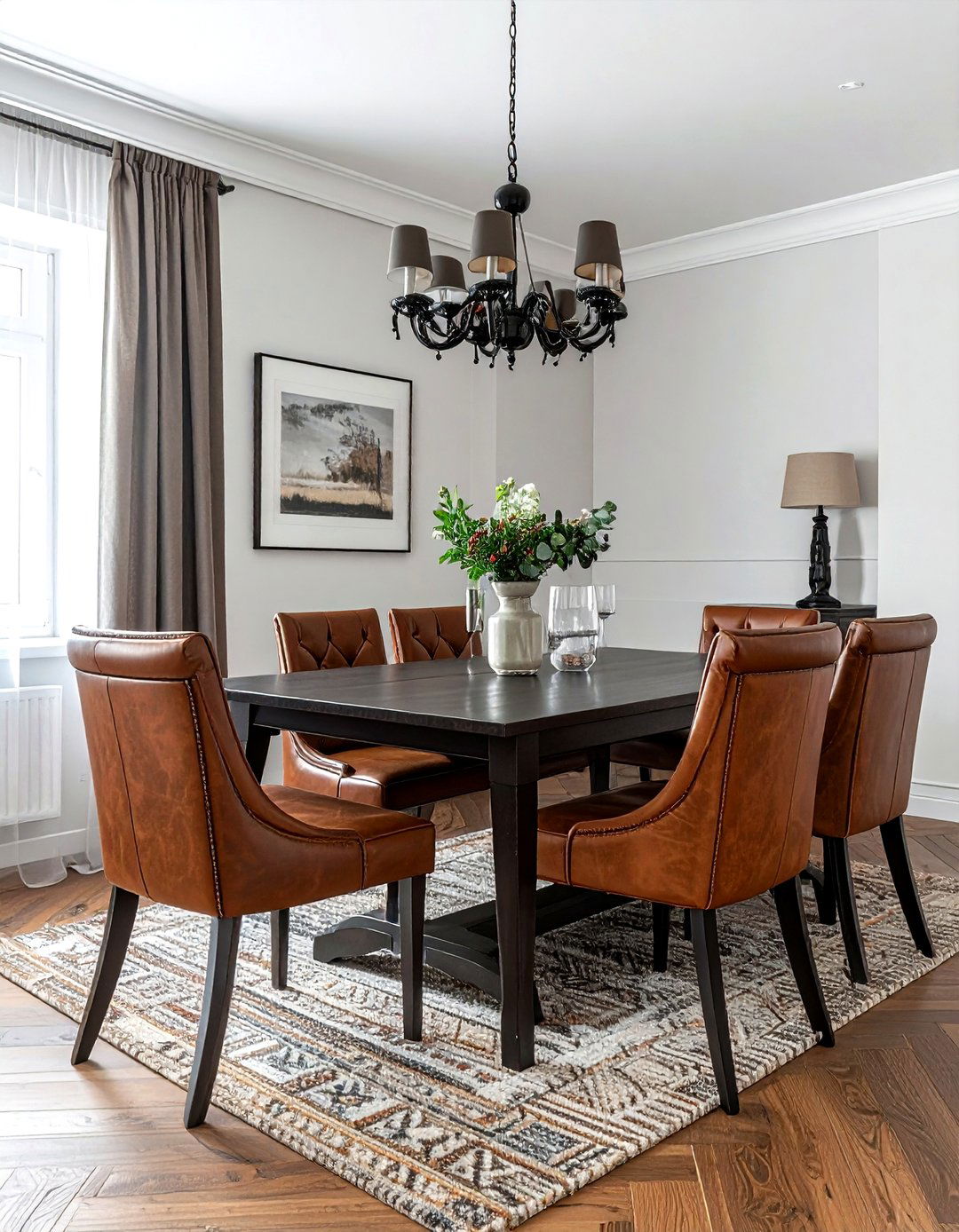 Tweed texture wallpaper dining room - 30 textured wallpaper dining room ideas