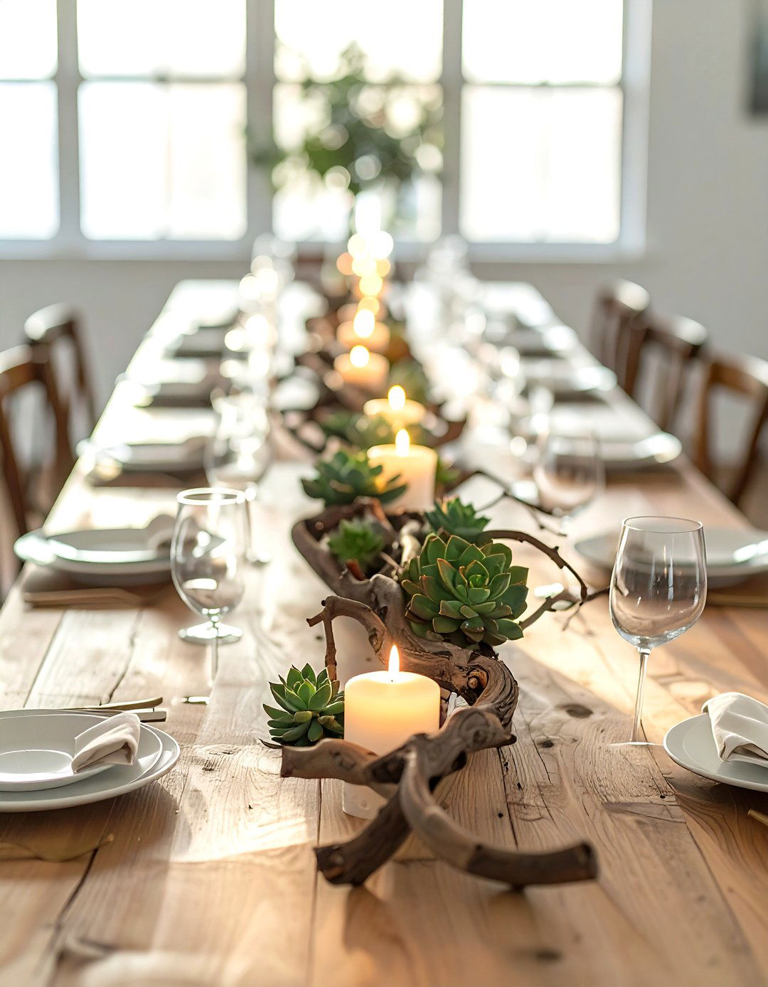 Twig centerpiece - 30 twig decor ideas