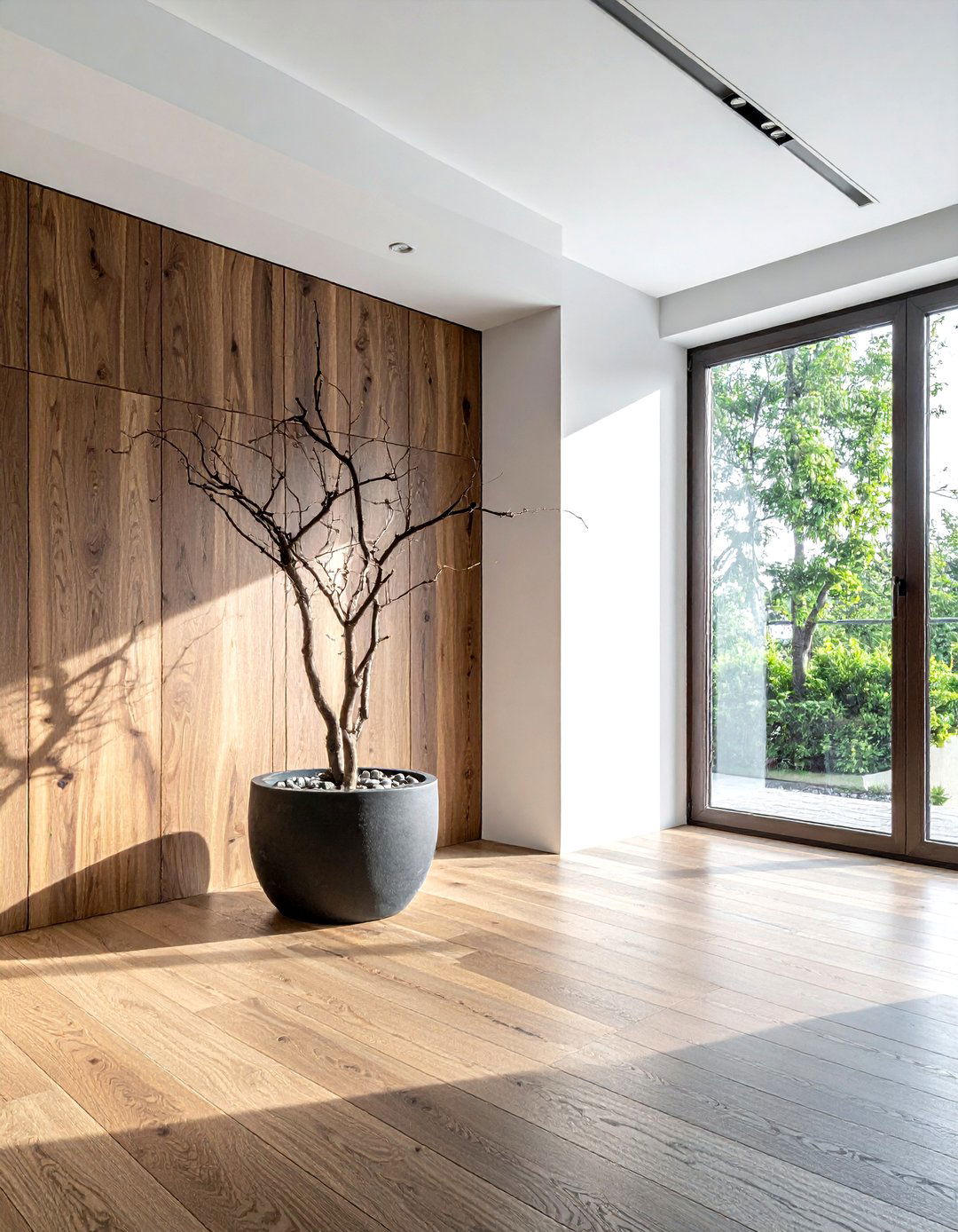 Twig tree in pot - 30 twig decor ideas