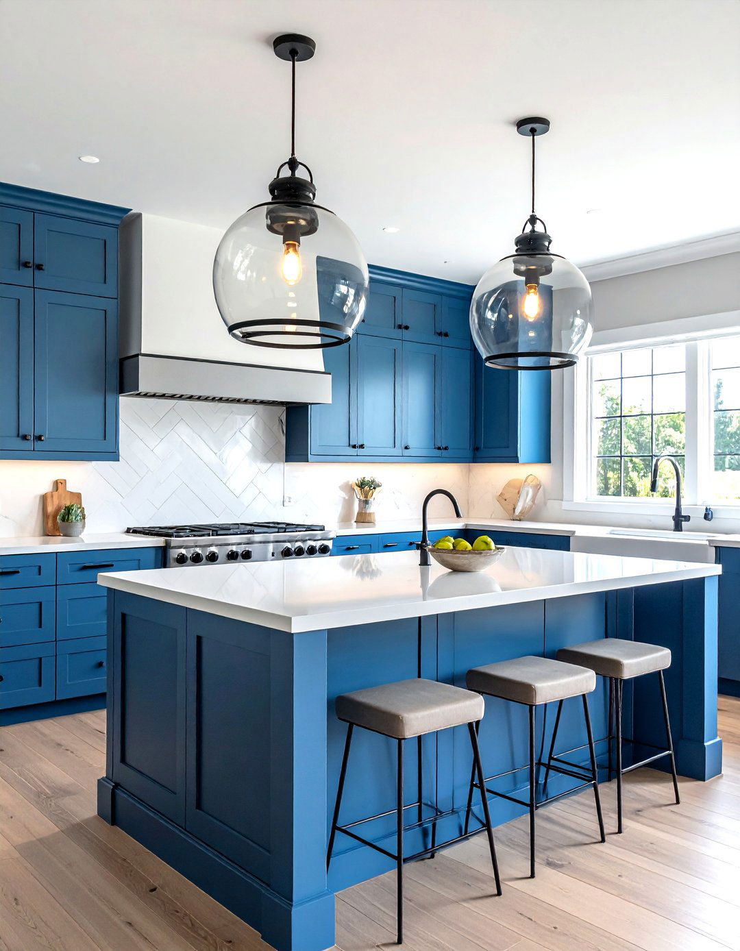 Twin Pendant Lights - 30 symmetrical kitchen ideas