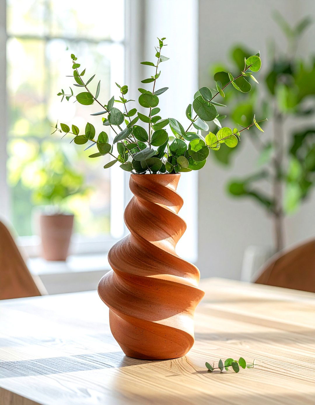 Twisted ceramic vase - 30 modern vase ideas
