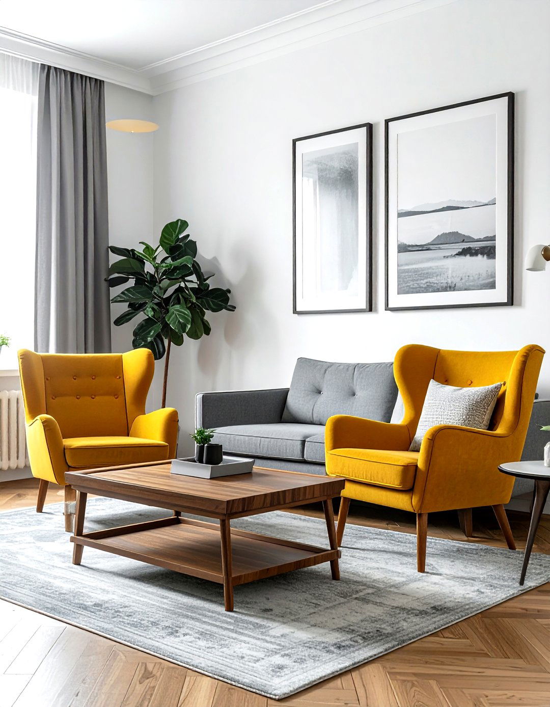 Two Chairs Across From Sofa - 30 living room furniture settings