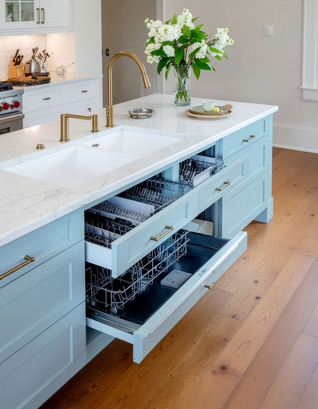 Two Single Drawer Dishwashers - 30 drawer dishwasher kitchen ideas
