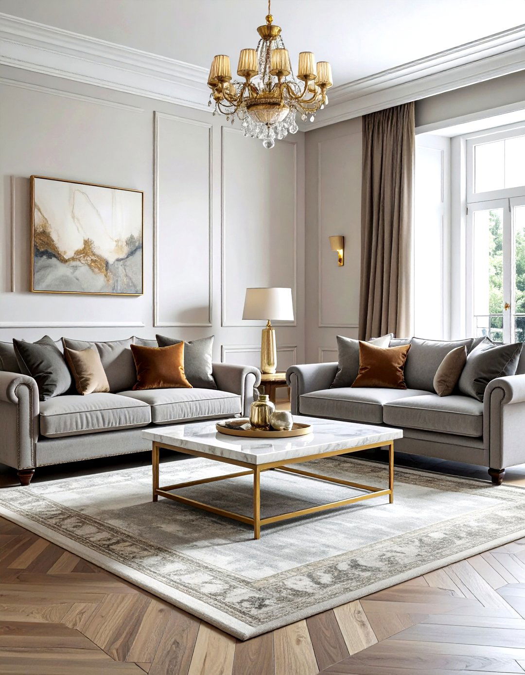 Two Sofas Facing Each Other - 30 living room with sitting area ideas