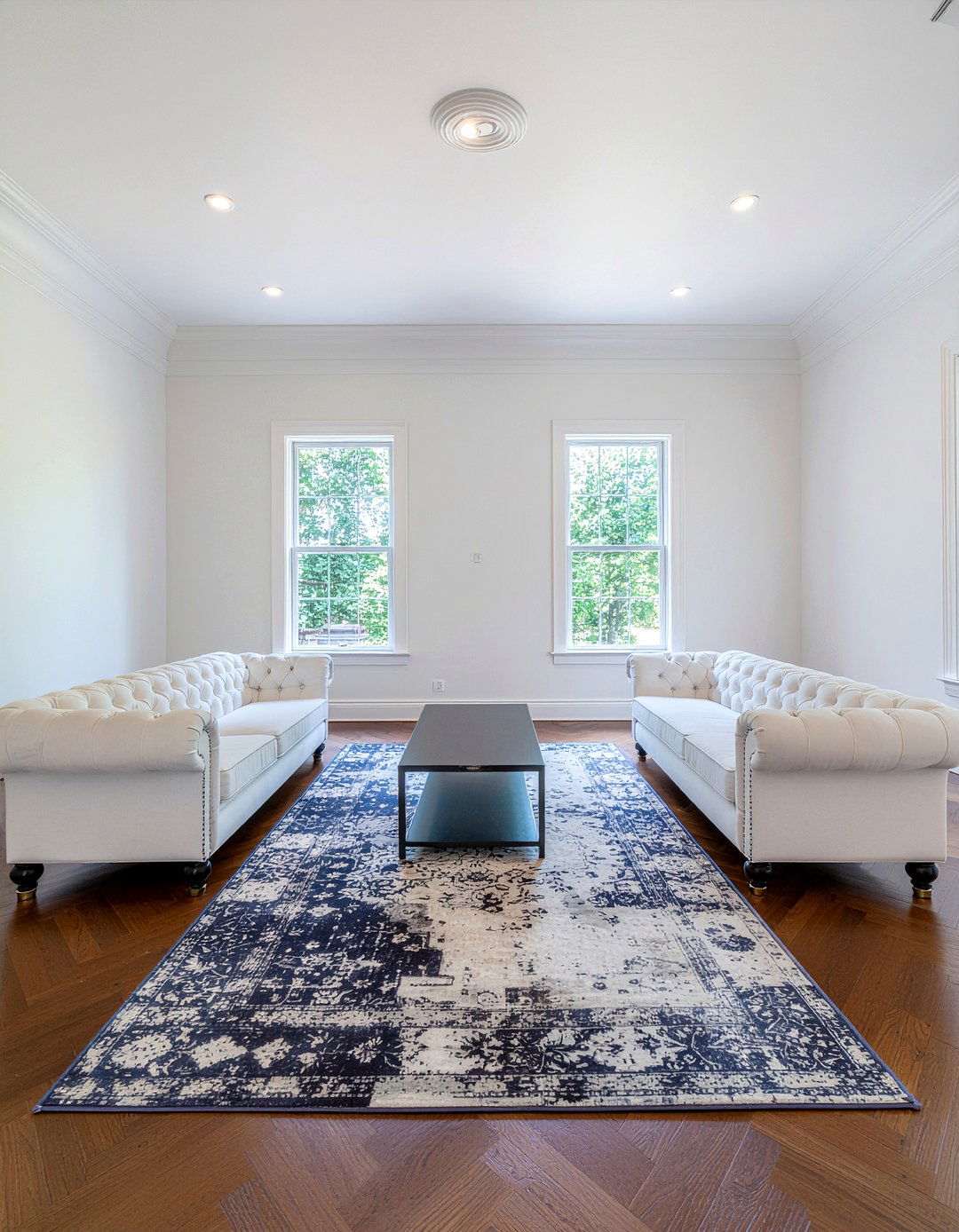 Two Sofas Facing Each Other - 30 living room furniture placement ideas