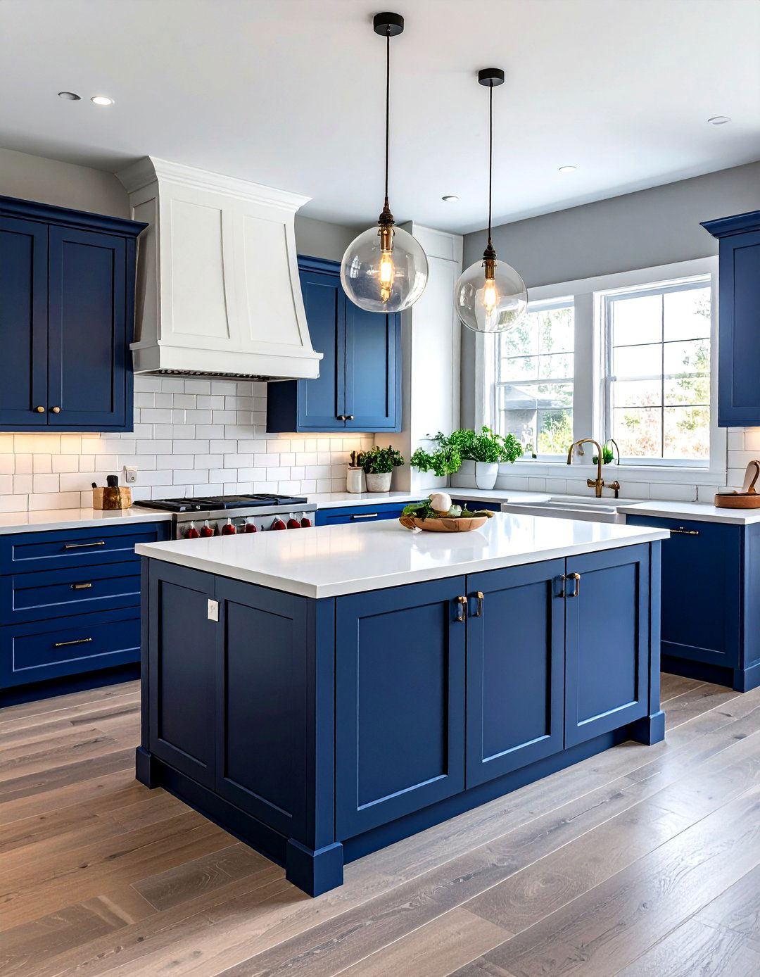 Two Tone Blue And White Kitchen Cabinets - 30 blue kitchen cabinet ideas