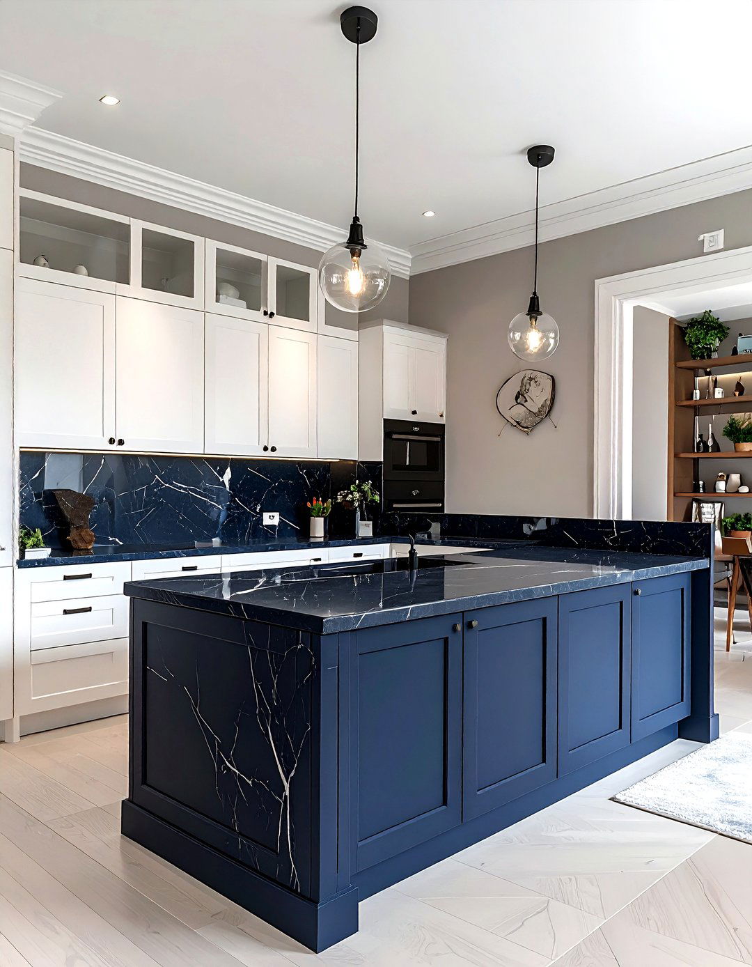 Two Tone Cabinets - 30 soapstone countertop kitchen ideas