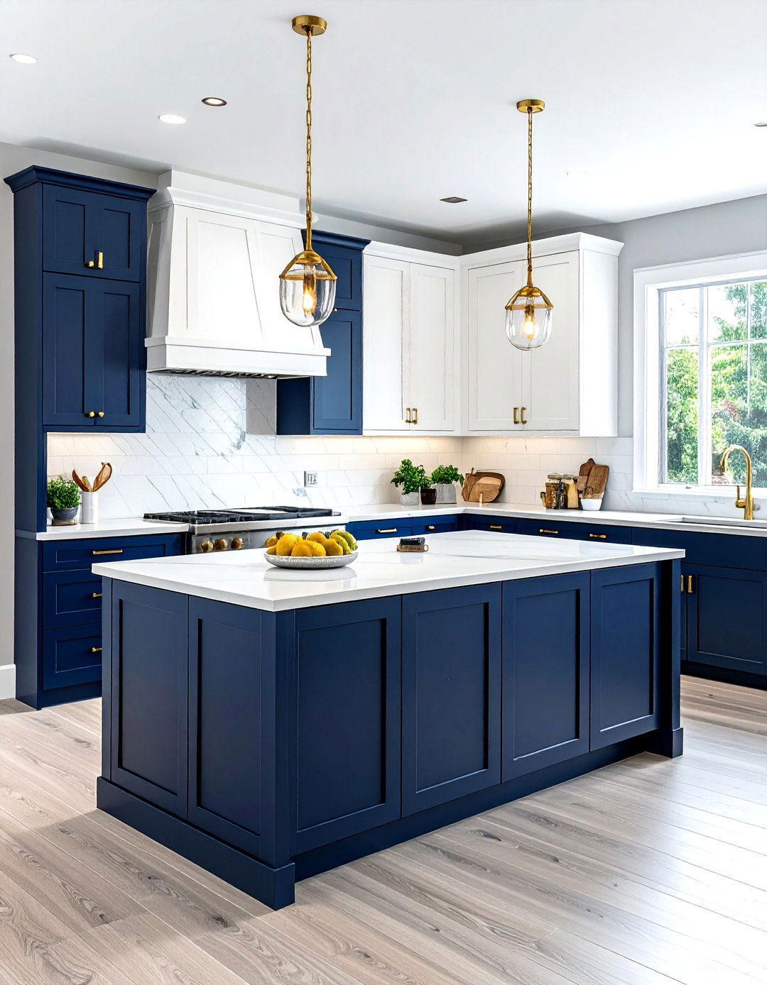 Two Tone Cabinets - 30 finished kitchen ideas
