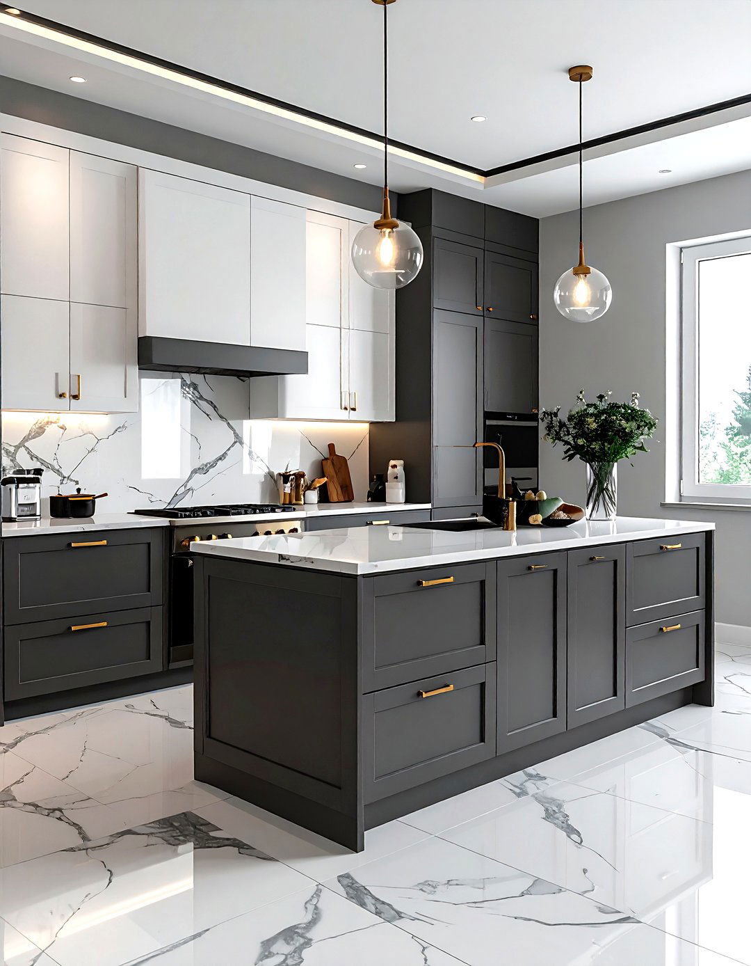 Two Tone Cabinets - 30 kitchen design ideas