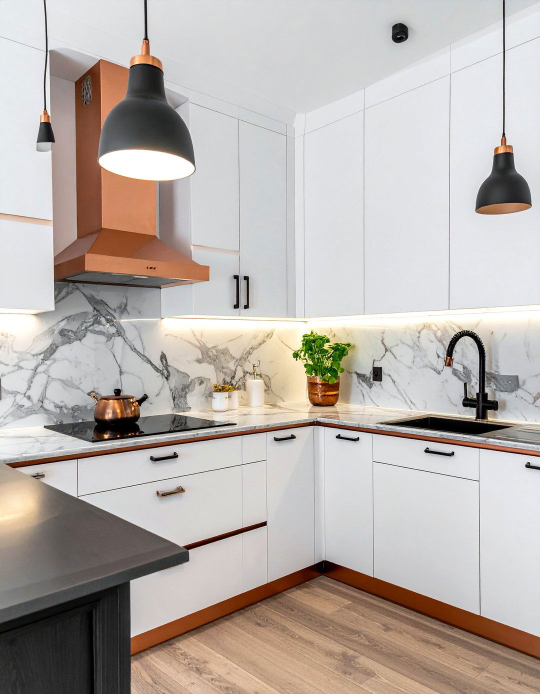 Two Tone Copper Kitchen Hardware - 30 copper kitchen hardware ideas