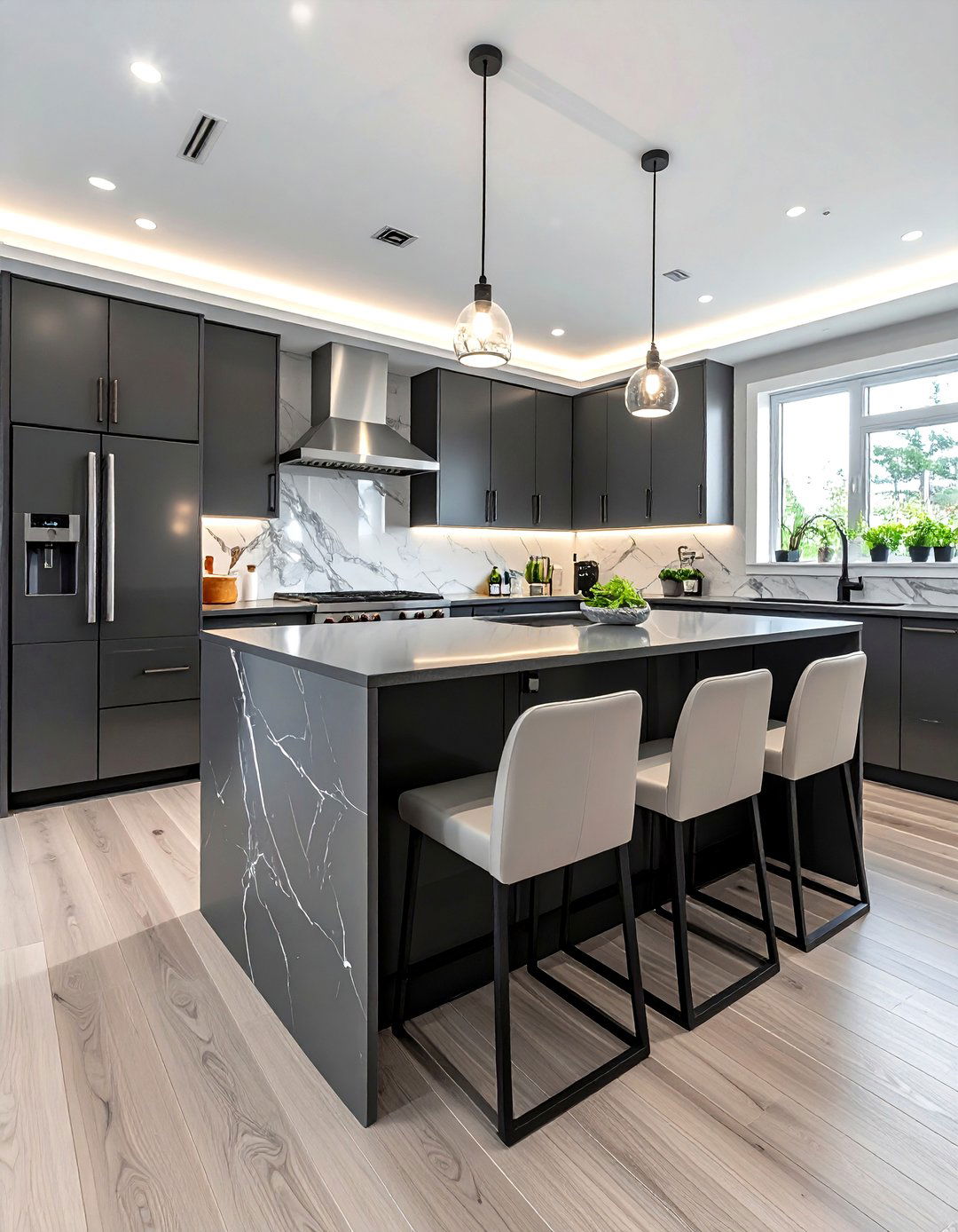 Two Tone Countertop Kitchen - 30 solid surface countertop kitchen ideas