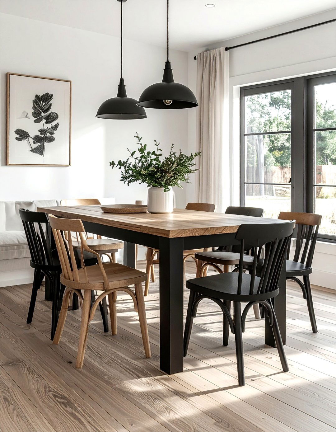 Two Tone Dining Table - 30 oval dining table ideas