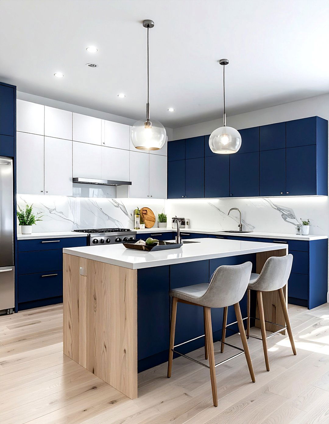 Two Tone Kitchen - 30 perfect kitchen ideas