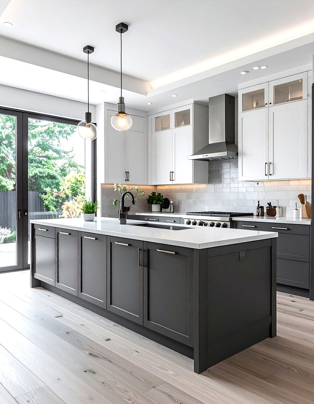 Two Tone Kitchen Cabinets - 30 one-wall kitchen ideas