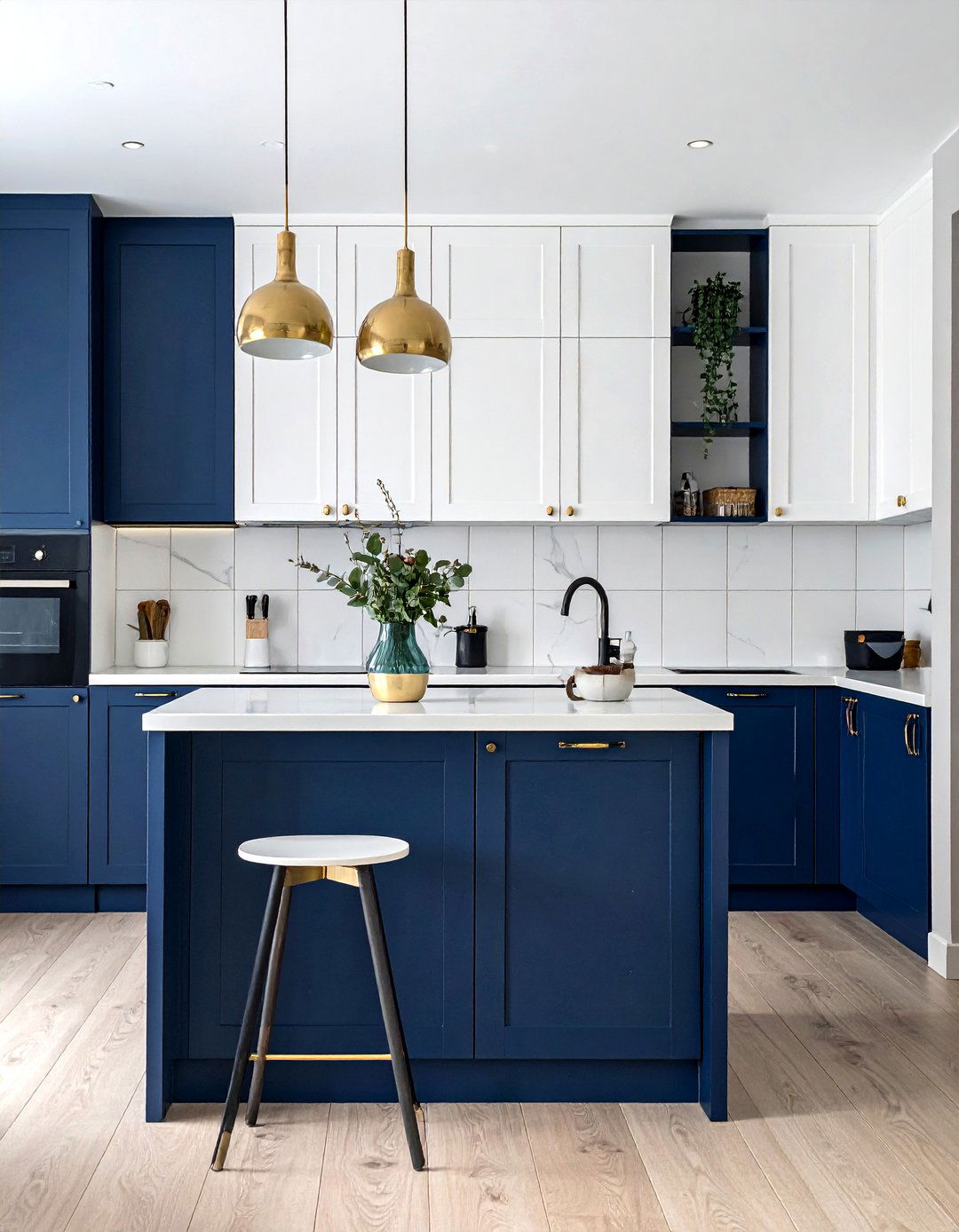 Two Tone Kitchen Cabinets - 30 small kitchen cabinet ideas