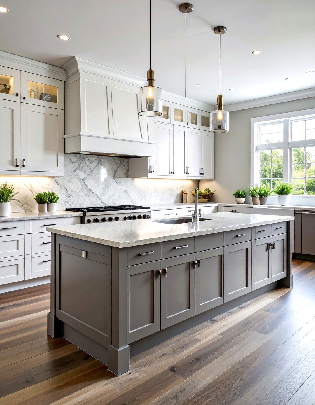 Two Tone Kitchen Cabinets Nickel - 30 nickel accent kitchen ideas