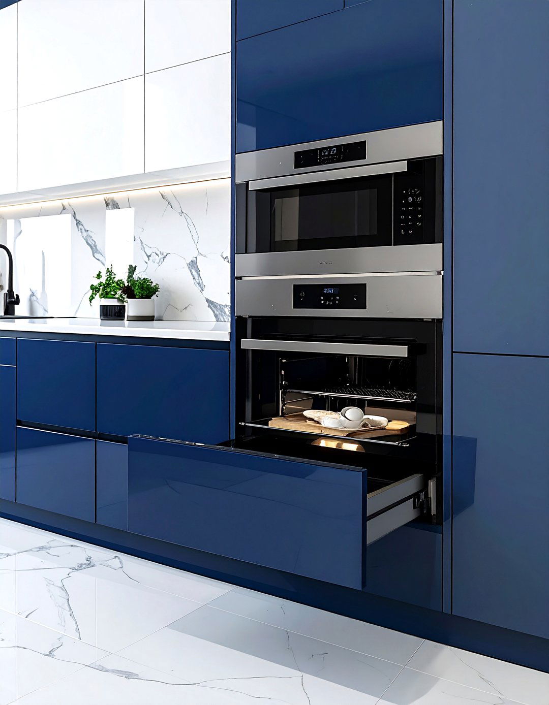 Two Tone Kitchen Microwave Drawer - 30 drawer microwave kitchen ideas