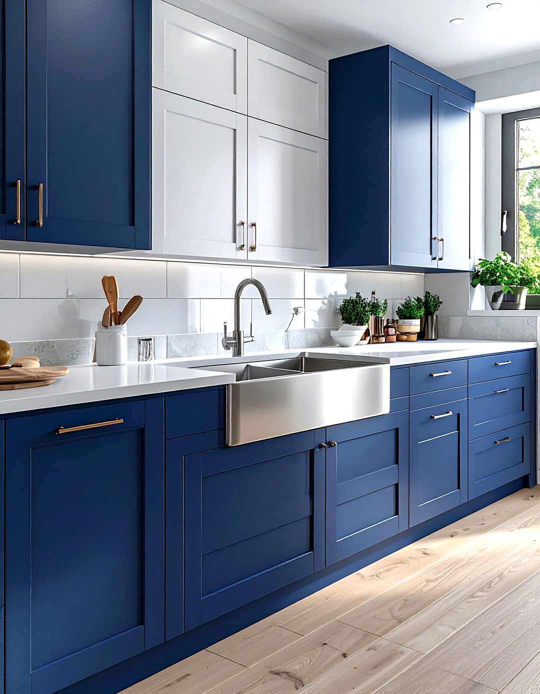 Two Tone Kitchen Sink - 30 double bowl sink kitchen ideas