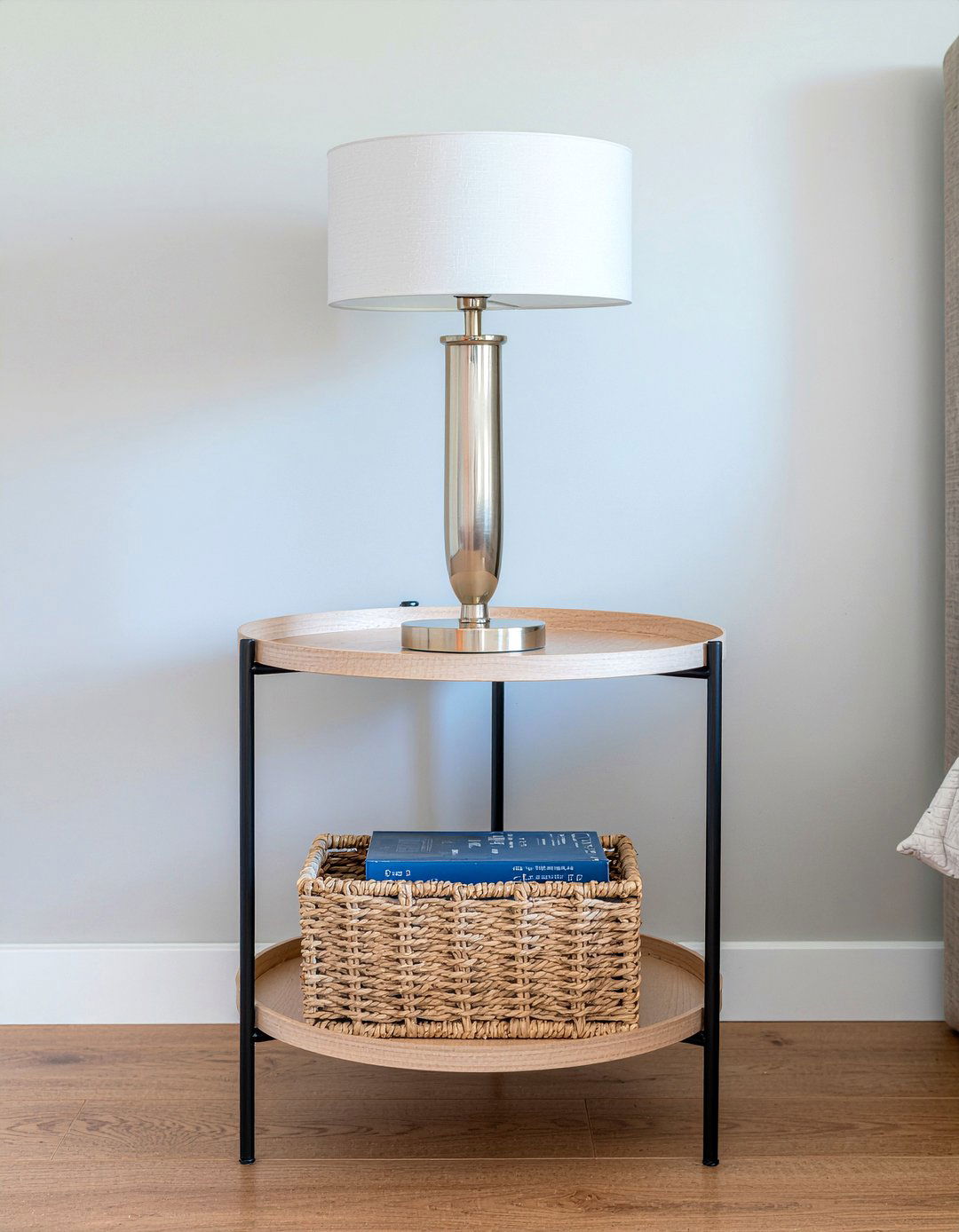 Two tier round nightstand - 30 bedroom round nightstands