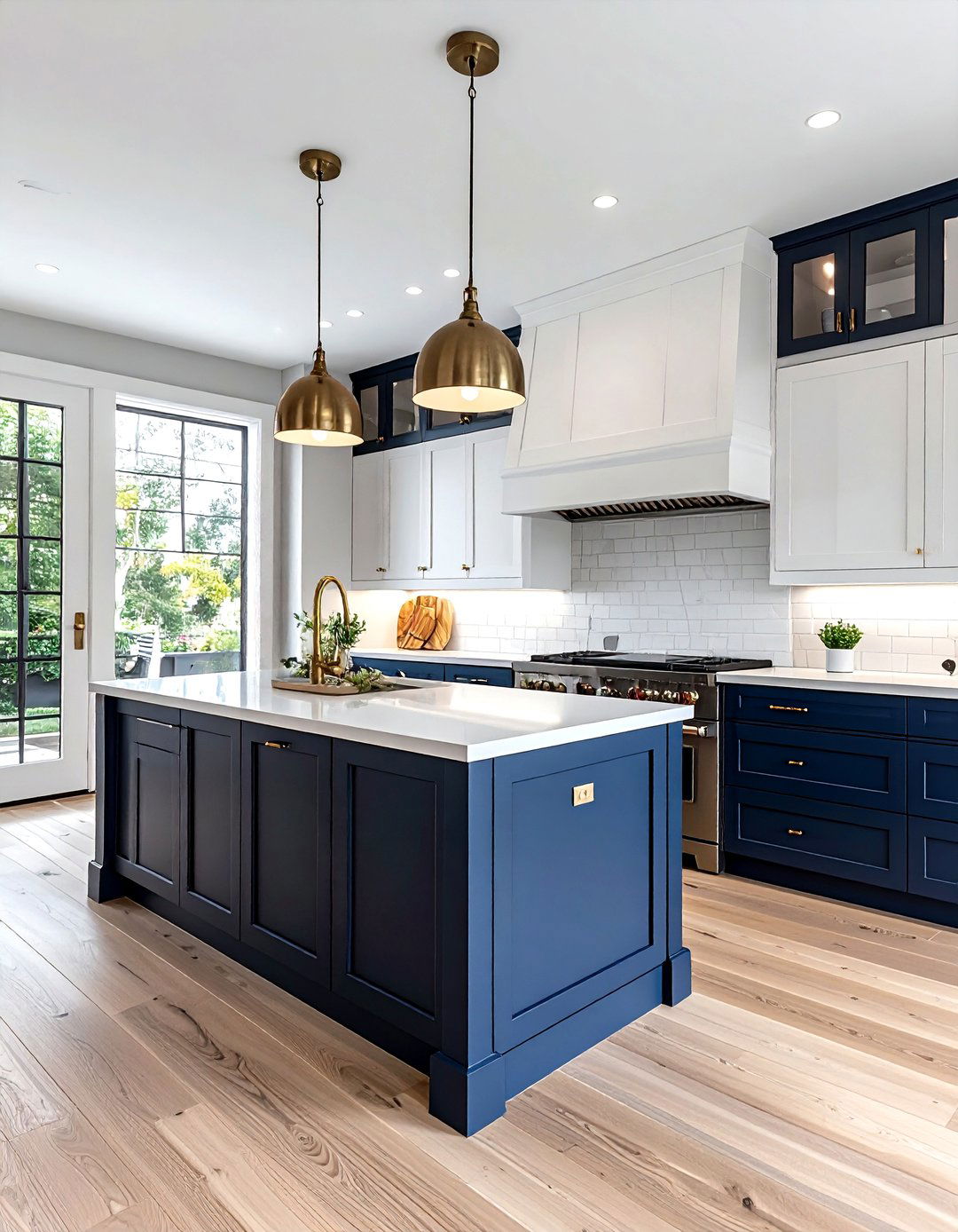 Two tone cabinetry kitchen - 30 new construction kitchen ideas