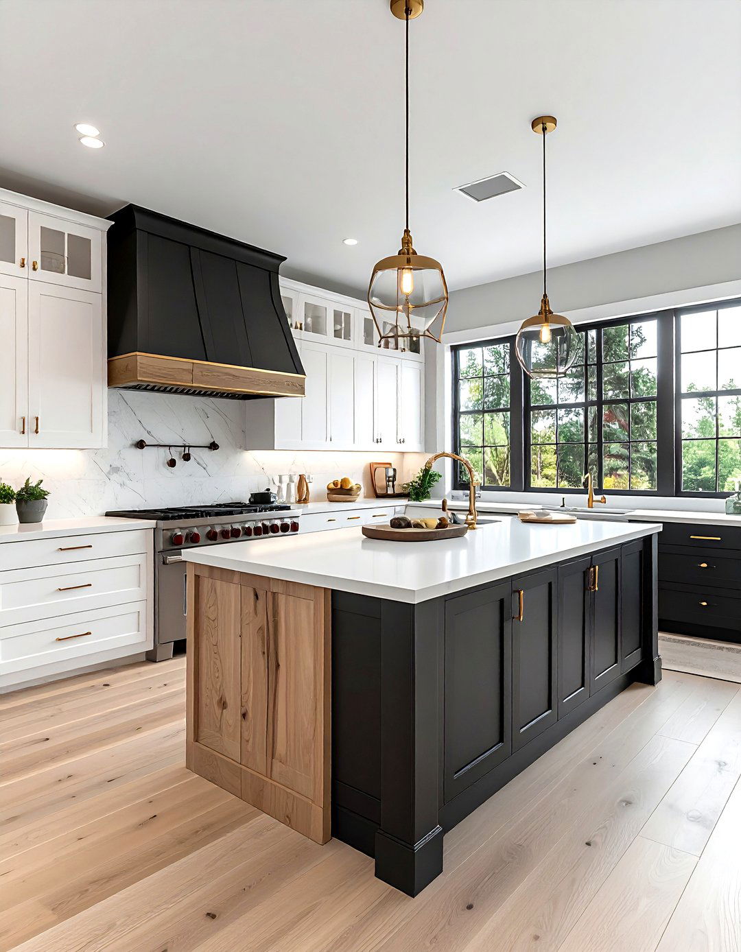 Two tone cabinets - 30 ranch kitchen ideas