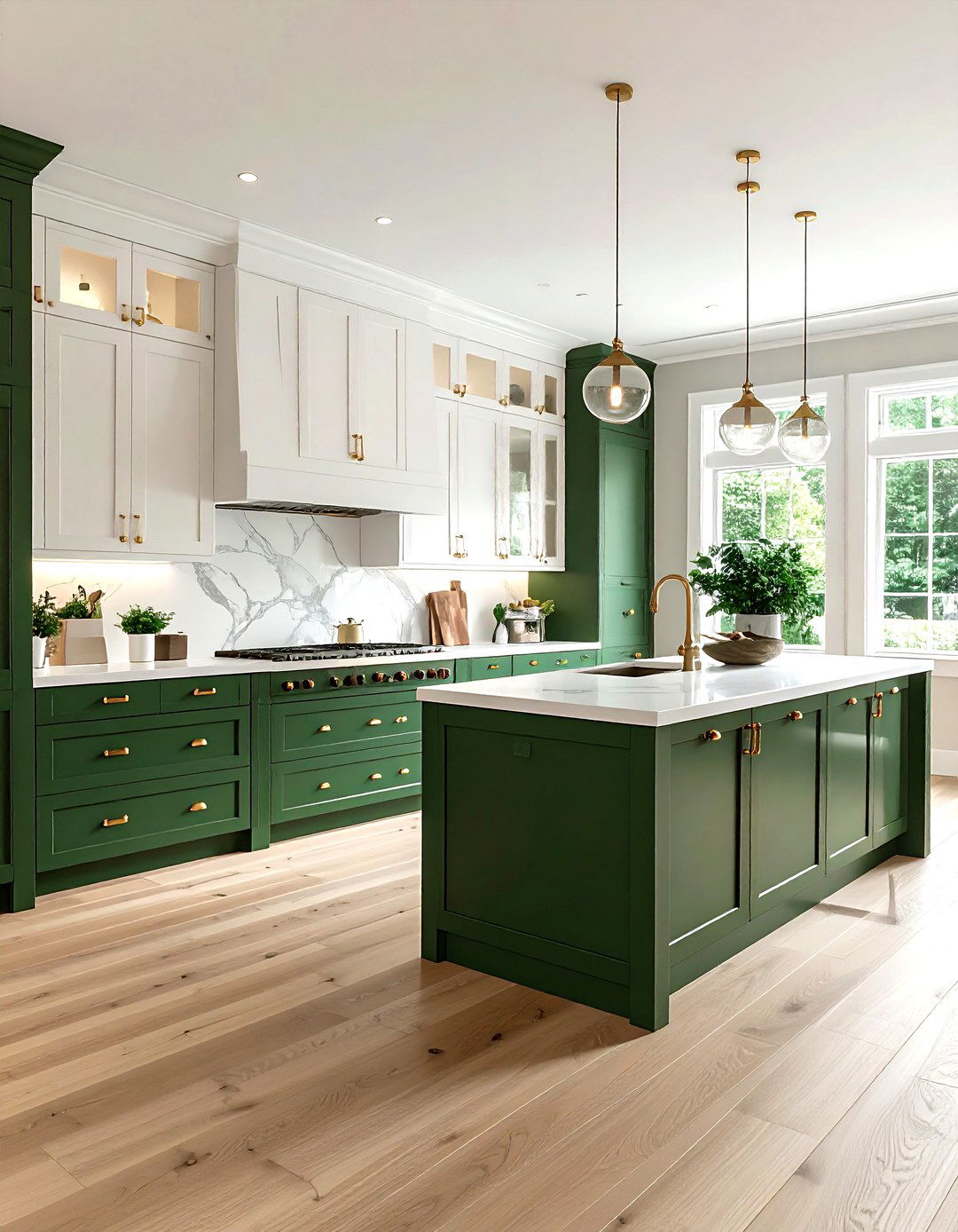 Two tone cabinets - 30 maximalist kitchen ideas