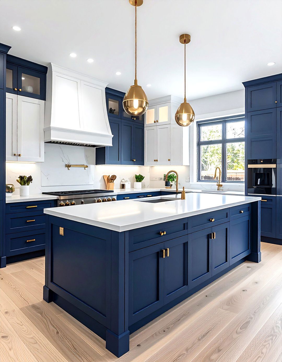 Two tone galley kitchen - 30 galley kitchen ideas