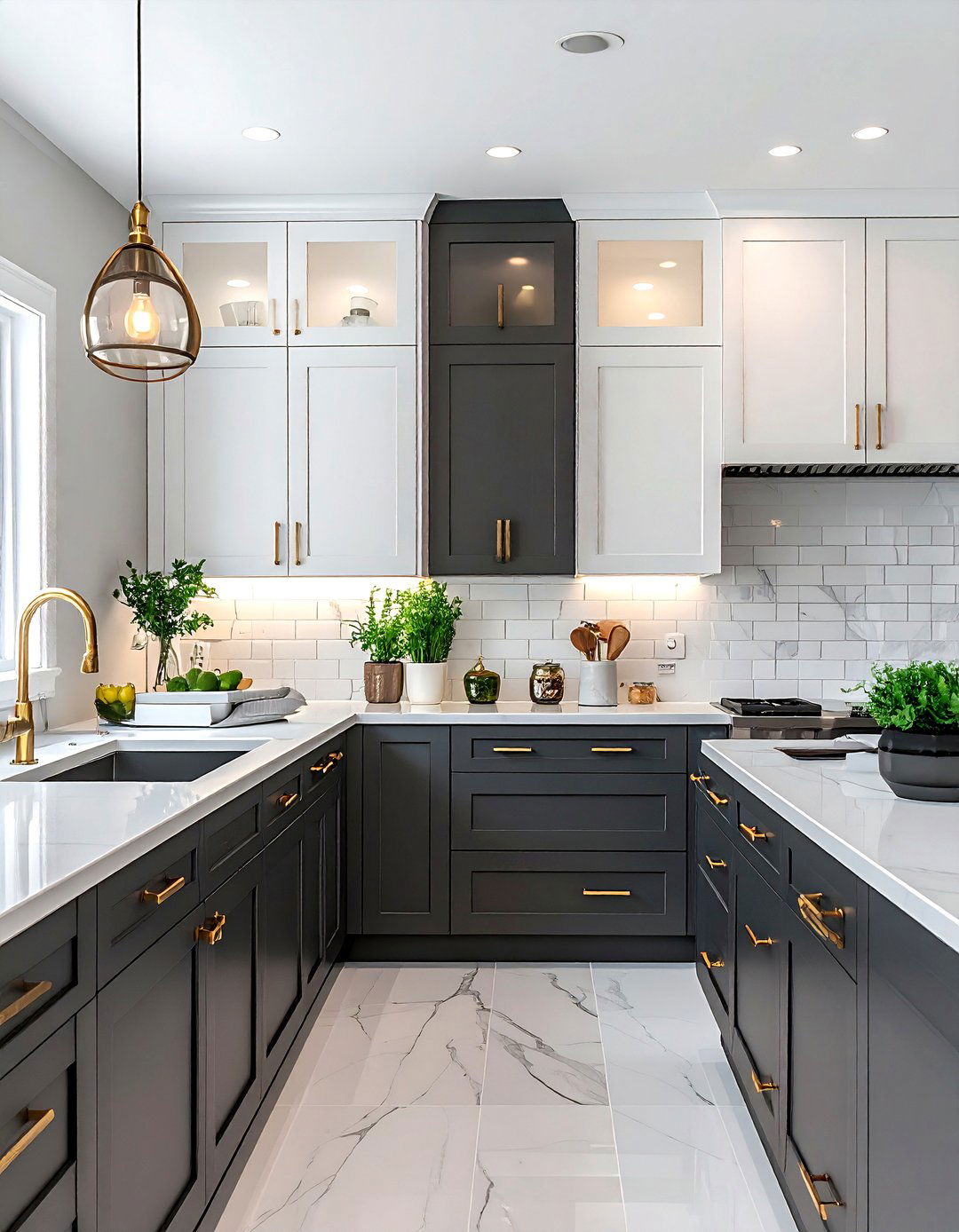 Two tone kitchen cabinets - 30 spec home kitchen ideas