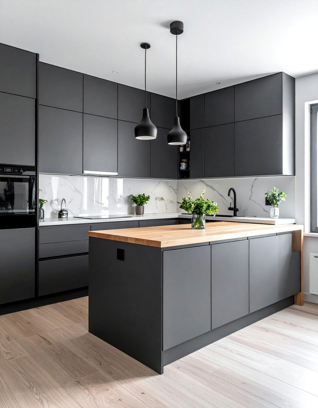 Two tone kitchen cabinets - 30 townhouse kitchen ideas